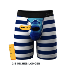 The Snack Attack | Shark Long Leg Ball Hammock® Pouch Underwear with Fly