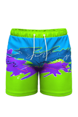 The Snack Shack | Retro Neon Ball Hammock® Pouch 5" Swim Trunks - Shinesty