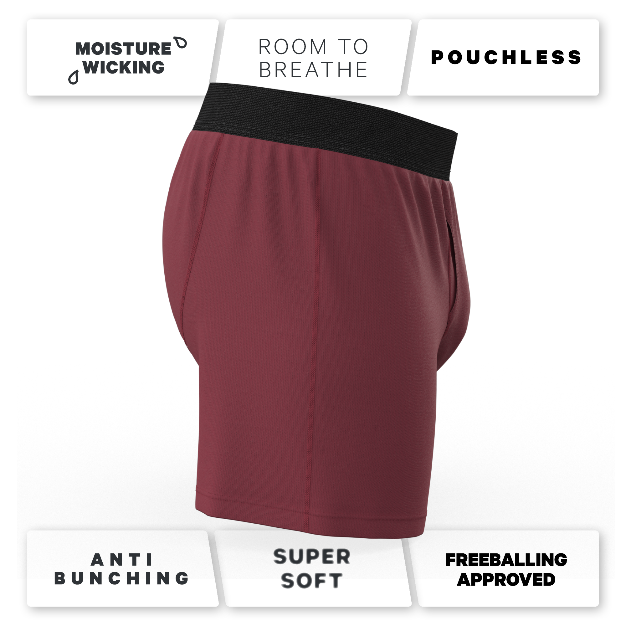 The Sommelier | Burgundy Boxers