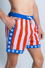 The Spacious Skies | Retro Usa Ball Hammock® Pouch 5" Swim Trunks