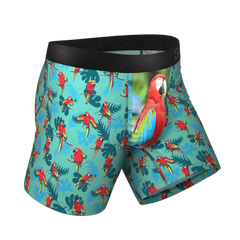 The Squawk Tease | Tropical Parrot Ball Hammock® Pouch Underwear