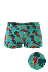 The Squawk Tease | Tropical Parrot Modal Boyshort Underwear