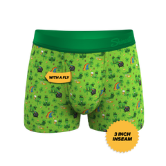 The 3 Leafs To The Wind | St Patricks Day Clovers Ball Hammock® Pouch Trunks Underwear