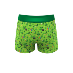 The 3 Leafs To The Wind | St Patricks Day Clovers Ball Hammock® Pouch Trunks Underwear