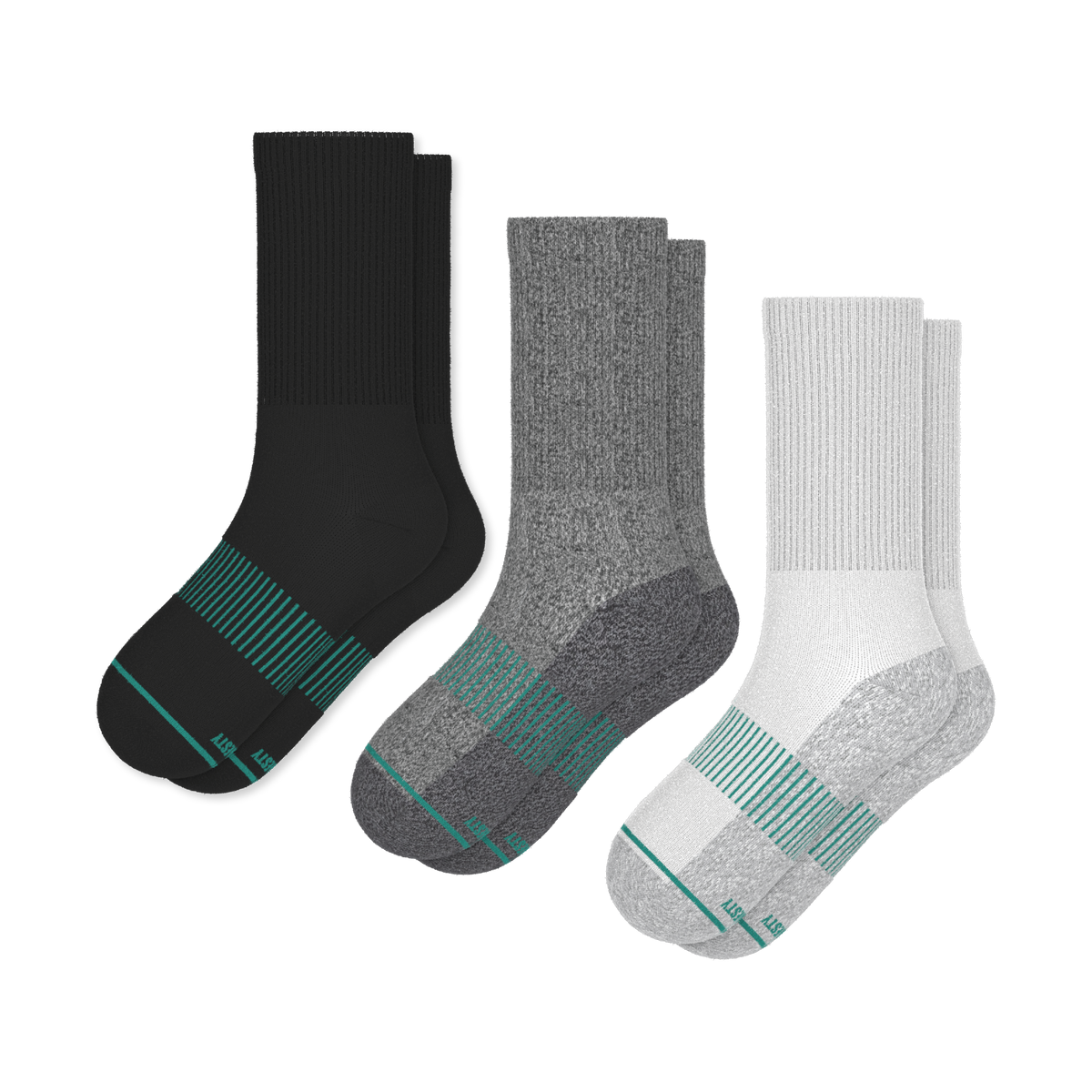 The Staple | Heel Hammock™ Crew Socks 3 Pack