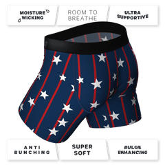 The Stars & Stripes | USA Pinstripe Ball Hammock® Pouch Underwear