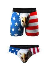 The Stars & Stripes | American Flag Ball Hammock® Boxer and Cheeky Underwear Pack