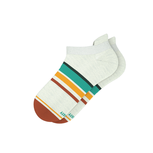 The Stellar | Retro Stripe Heel Hammock™ Ankle Socks