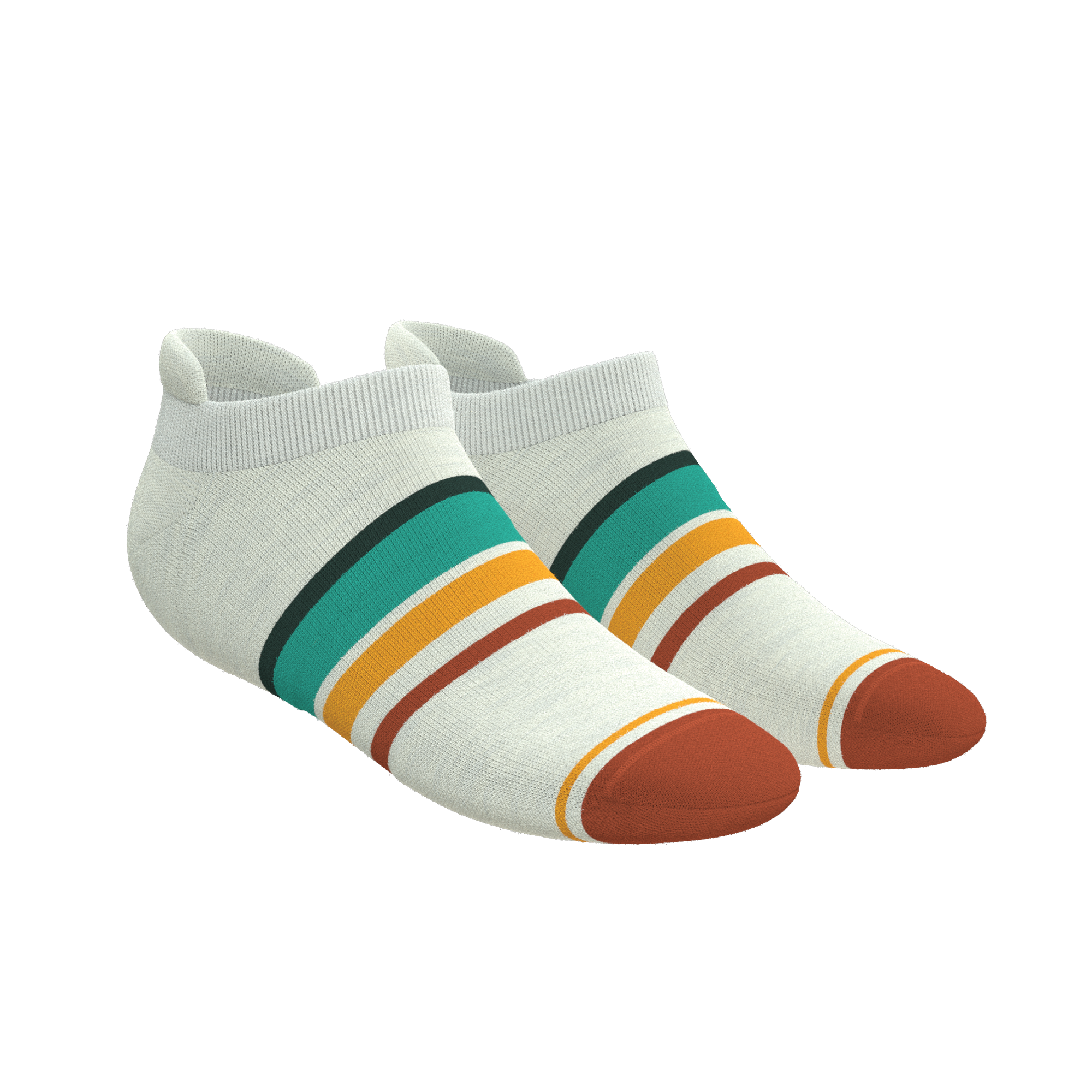 The Stellar | Retro Stripe Heel Hammock™ Ankle Socks