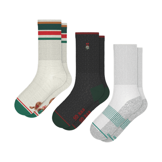 Stocking Stuffer | Heel Hammock™ Crew Socks 3 Pack