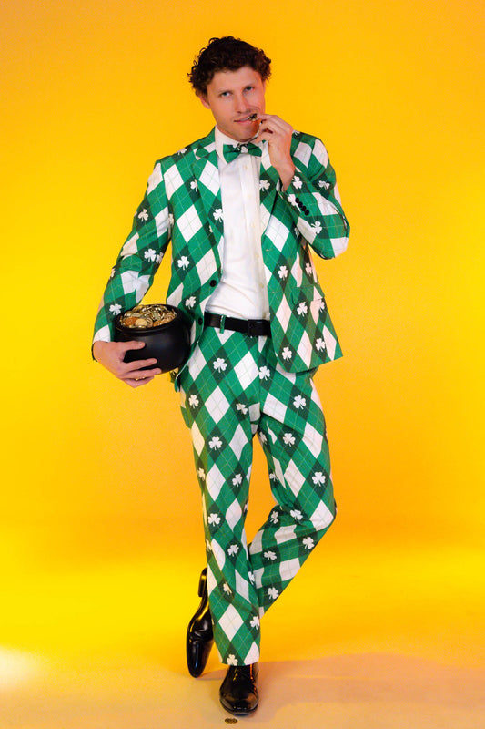 The Cabbage Connoisseur | Green Argyle St. Patrick's Day Suit