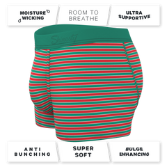 The Stripe Club | Christmas Striped Ball Hammock® Pouch Trunks Underwear