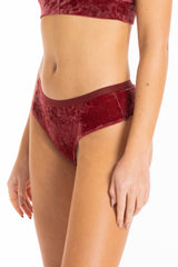 The Serenade | Red Velvet Cheeky Underwear