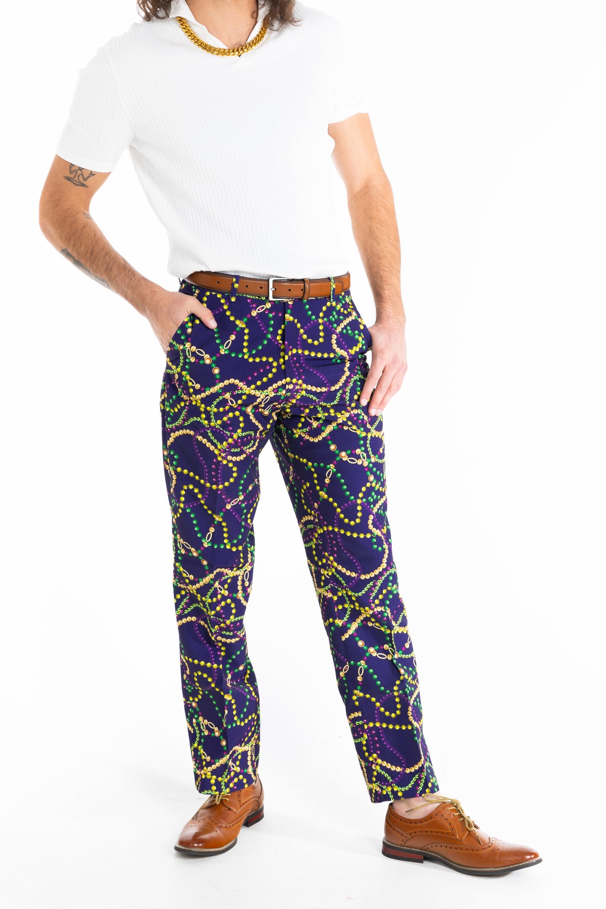 The Carnival Krewe | Mardi Gras Beads Suit Pants