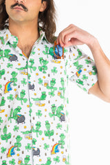 The 3 Leafs To The Wind | St Patricks Day Clovers Hawaiian Shirt