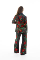 The Centerpiece | Poinsettia Women's Christmas Blazer