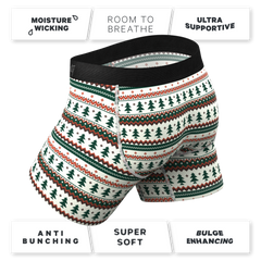 The Stuffed Stocking | Fair Isle Christmas Tree Ball Hammock® Pouch Underwear With Fly