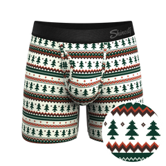 The Stuffed Stocking | Fair Isle Christmas Tree Ball Hammock® Pouch Underwear With Fly