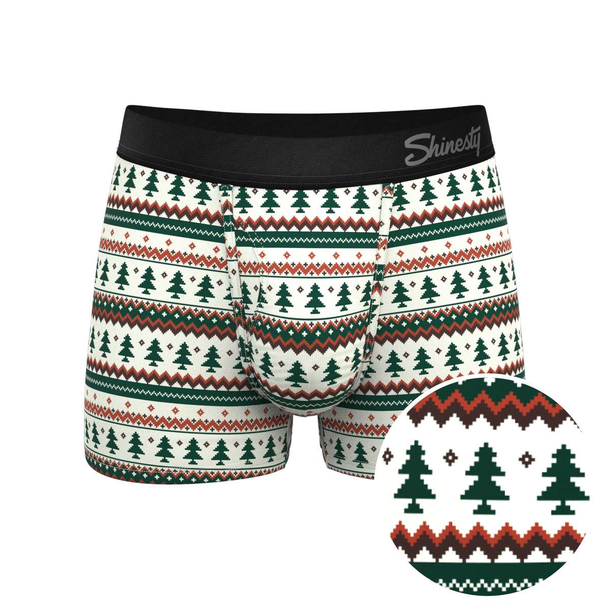 The Stuffed Stocking | Fair Isle Christmas Tree Ball Hammock® Pouch Trunks Underwear