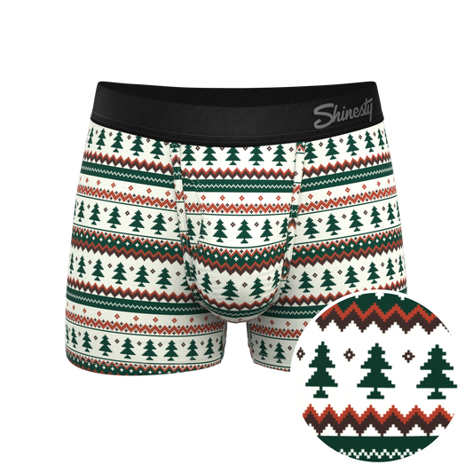 The Stuffed Stocking | Fair Isle Christmas Tree Ball Hammock® Pouch Trunks Underwear