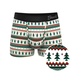 The Stuffed Stocking | Fair Isle Christmas Tree Ball Hammock® Pouch Trunks Underwear