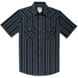 Men's Ely Cattleman Short Sleeve Stripe Western Snap Shirt