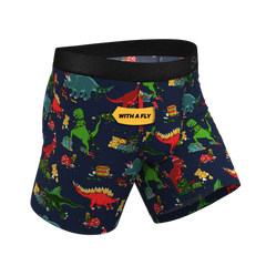 The T-Rexmas | Christmas Dinosaur Ball Hammock® Pouch Underwear With Fly