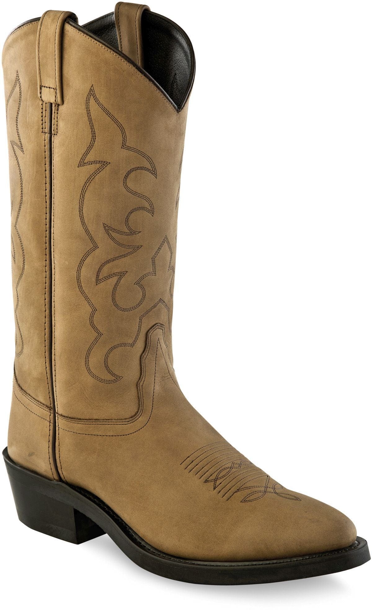 Old West Light Apache Men's Narrow Round Toe Cowboy Work Boot - Old West