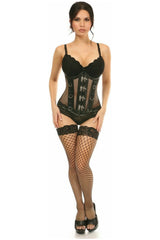 Daisy Corsets Top Drawer Steel Boned Fishnet Under Bust Corset