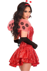 Daisy Corsets Top Drawer 4 PC Sequin Ladybug Corset Dress Costume - Daisy Corsets