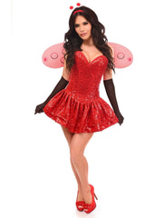 Daisy Corsets Top Drawer 4 PC Sequin Ladybug Corset Dress Costume - Daisy Corsets