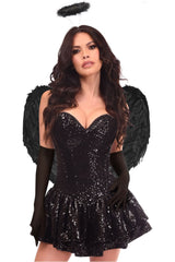 Daisy Corsets Top Drawer 4 PC Sequin Dark Angel Corset Dress Costume - Daisy Corsets