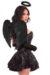 Daisy Corsets Top Drawer 4 PC Sequin Dark Angel Corset Dress Costume - Daisy Corsets