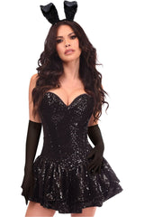 Daisy Corsets Top Drawer 4 PC Sequin Bunny Corset Dress Costume - Daisy Corsets