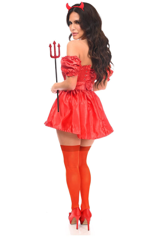 Daisy Corsets Top Drawer 4 PC Sexy Devil Corset Costume - Daisy Corsets