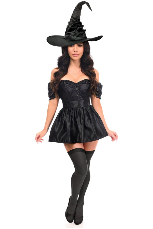 Daisy Corsets Top Drawer 3 PC Black Witch Corset Costume - Daisy Corsets