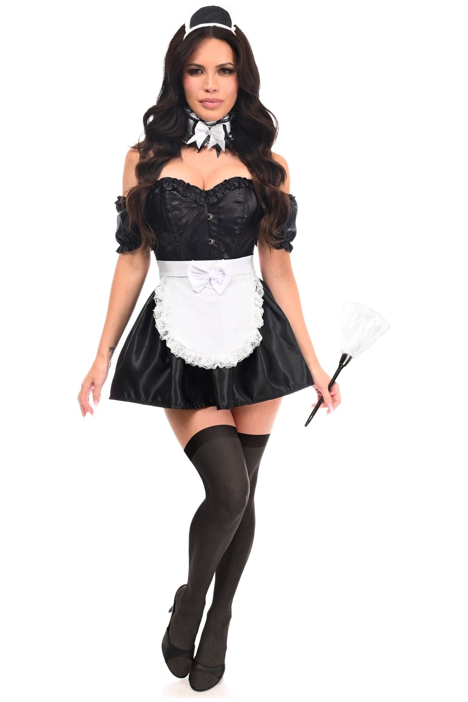 Daisy Corsets Top Drawer 6 PC Frisky French Maid Corset Costume - Daisy Corsets