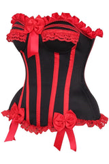 Daisy Corsets Top Drawer Black/Red Steel Boned Burlesque Corset