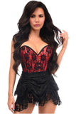 Daisy Corsets Top Drawer 2 PC Red Lace Steel Boned Corset & Skirt Set