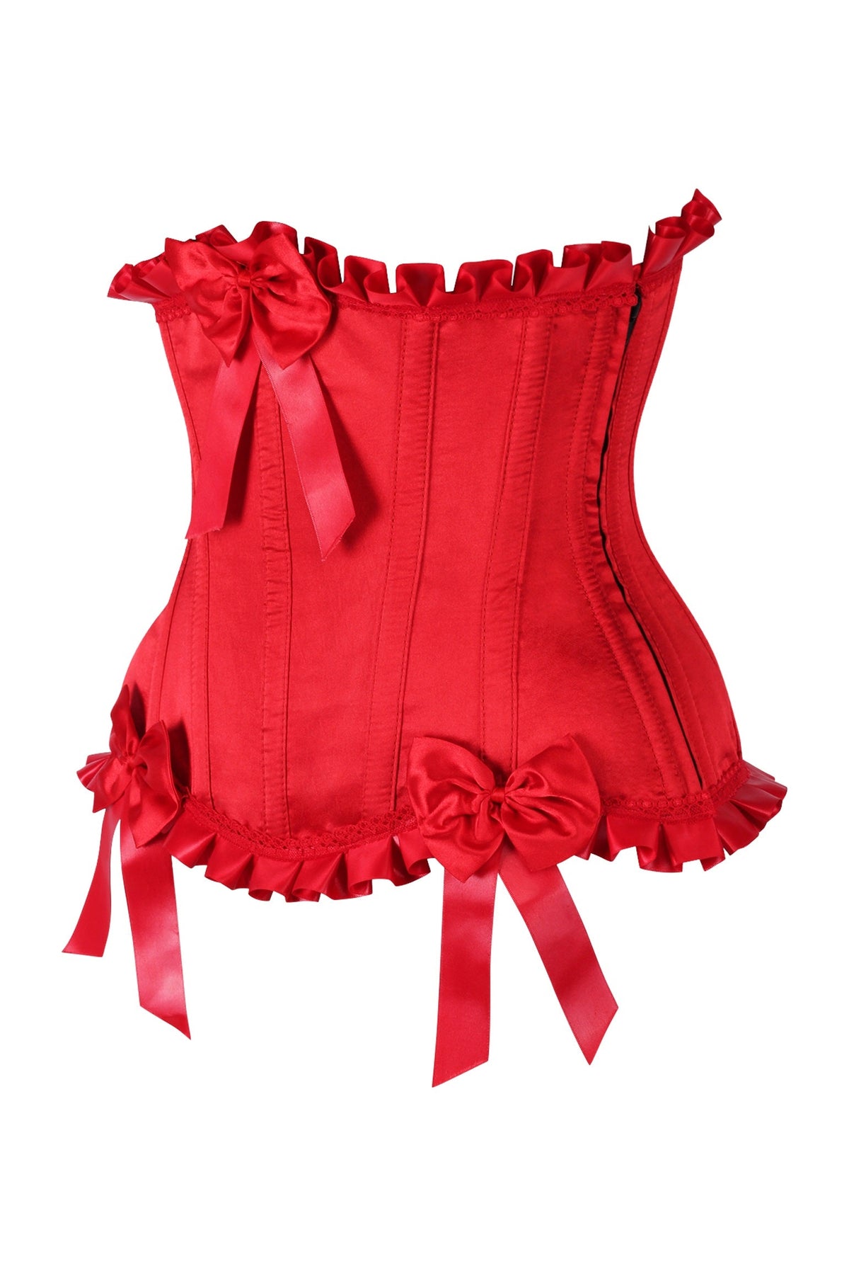 Daisy Corsets Top Drawer Red Steel Boned Burlesque Underbust Corset Waist Cincher