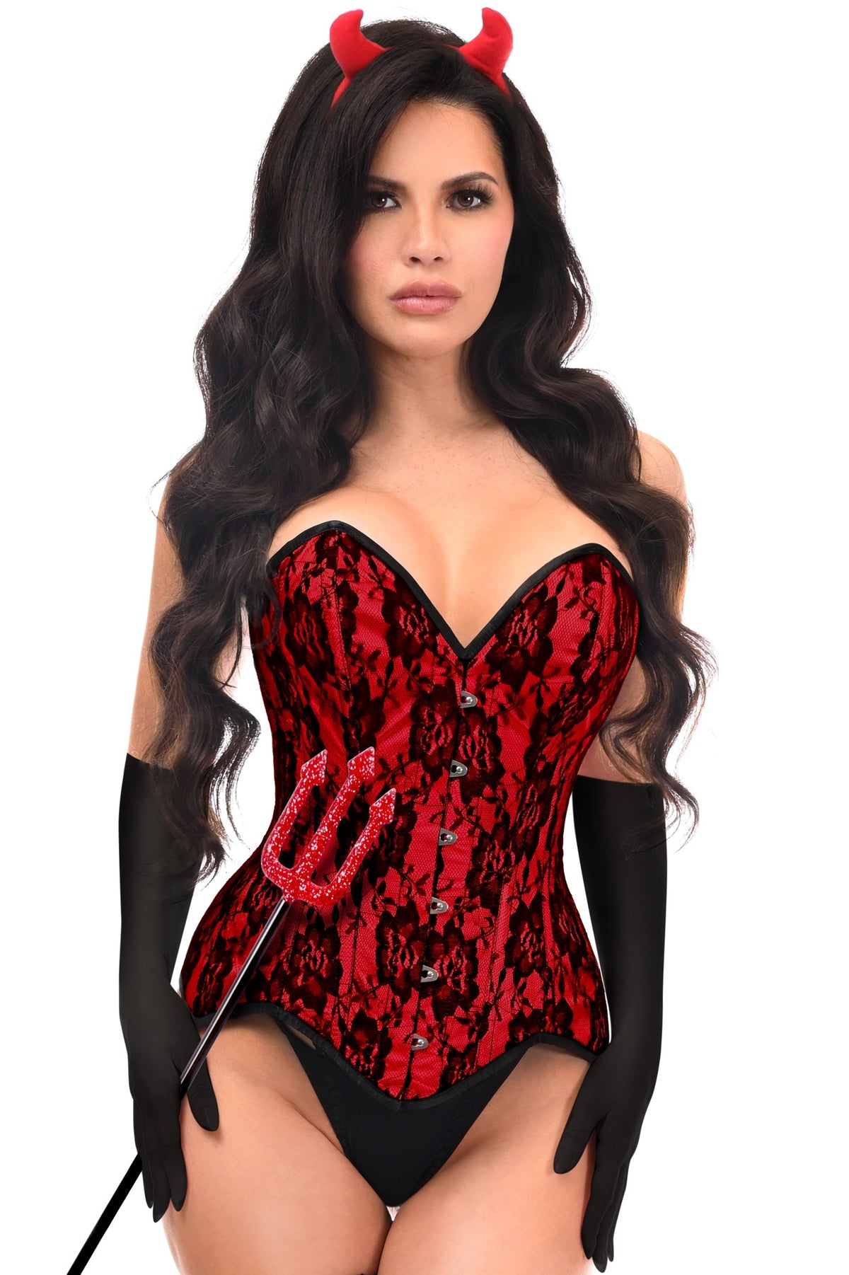 Daisy Corsets Top Drawer 4 PC Premium Devil Corset Costume