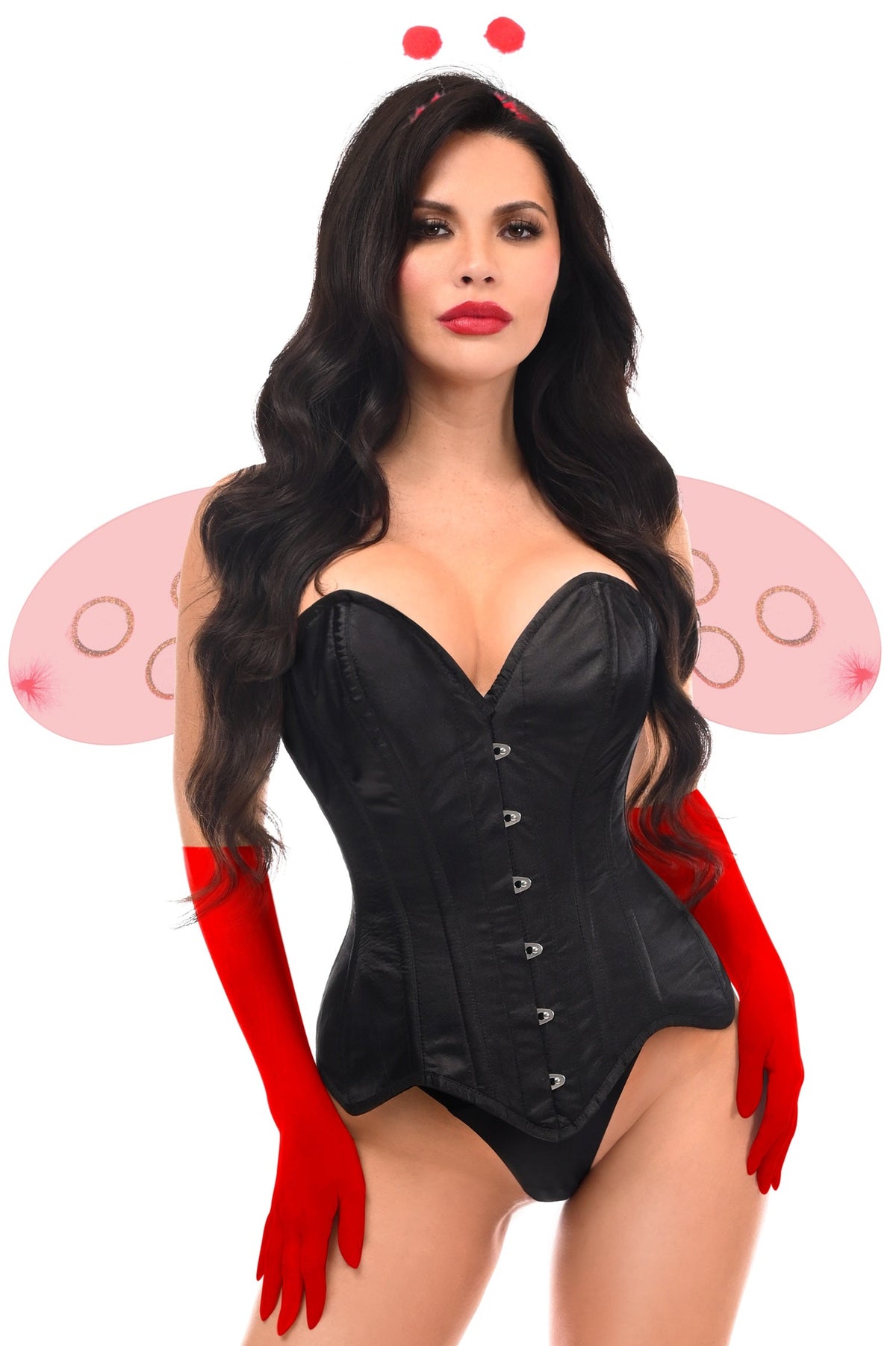 Daisy Corsets Top Drawer 4 PC Sassy Ladybug Corset Costume