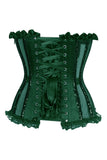 Daisy Corsets Top Drawer Steel Boned Dark Green Sequin Underwire Bustier Corset