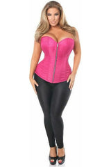 Daisy Corsets Top Drawer Fuchsia Brocade Steel Boned Corset