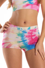 The Flower Child | Tie Dye Modal Boyshort Underwear