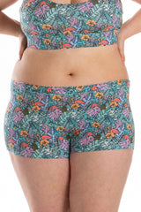 The Hot Tropic | Tropical Flamingo Modal Boyshort Underwear