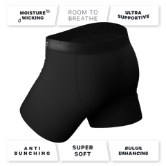 The Zero Shades of Grey | Black Ball Hammock® Pouch Underwear With Fly 3 Pack