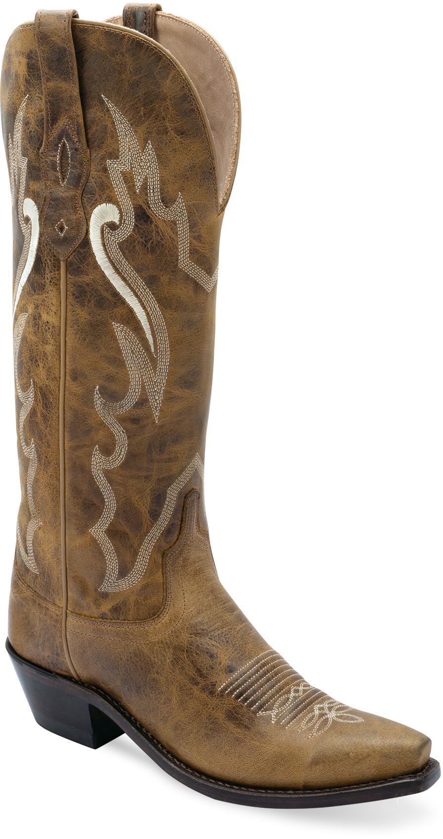 Old West Burnt Tan WOMEN'S WESTERN BOOTS