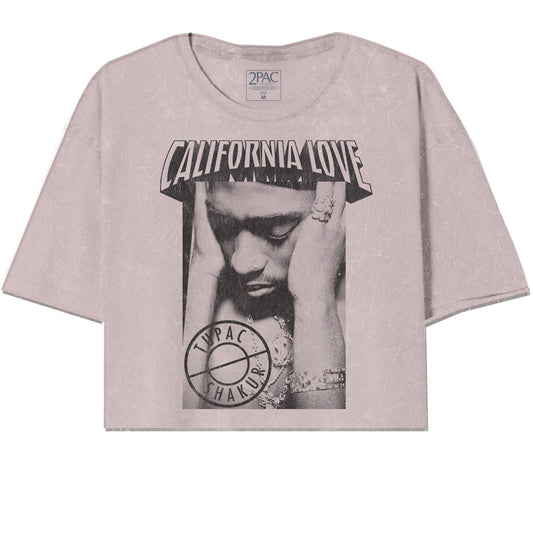 Tupac Cali Love Oversize Crop Top