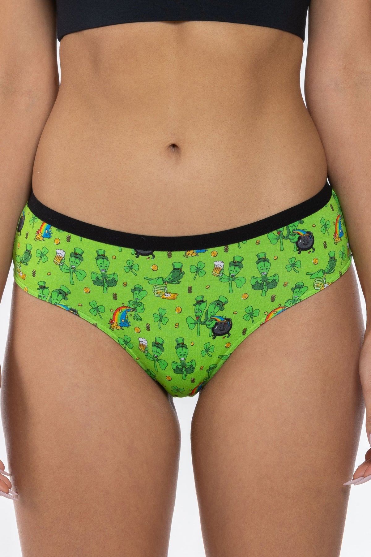 The 3 Leafs To The Wind | St. Patrick's Day Clovers Cheeky Underwear